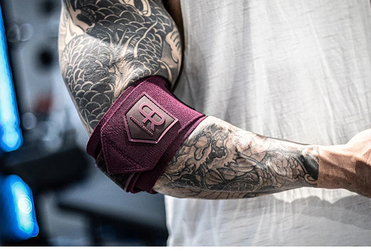 Elbow Straps Gym Fitness Weight Lifting Elbow Wraps High Elastic Sport Crossfit Elbow Support Workout Protector