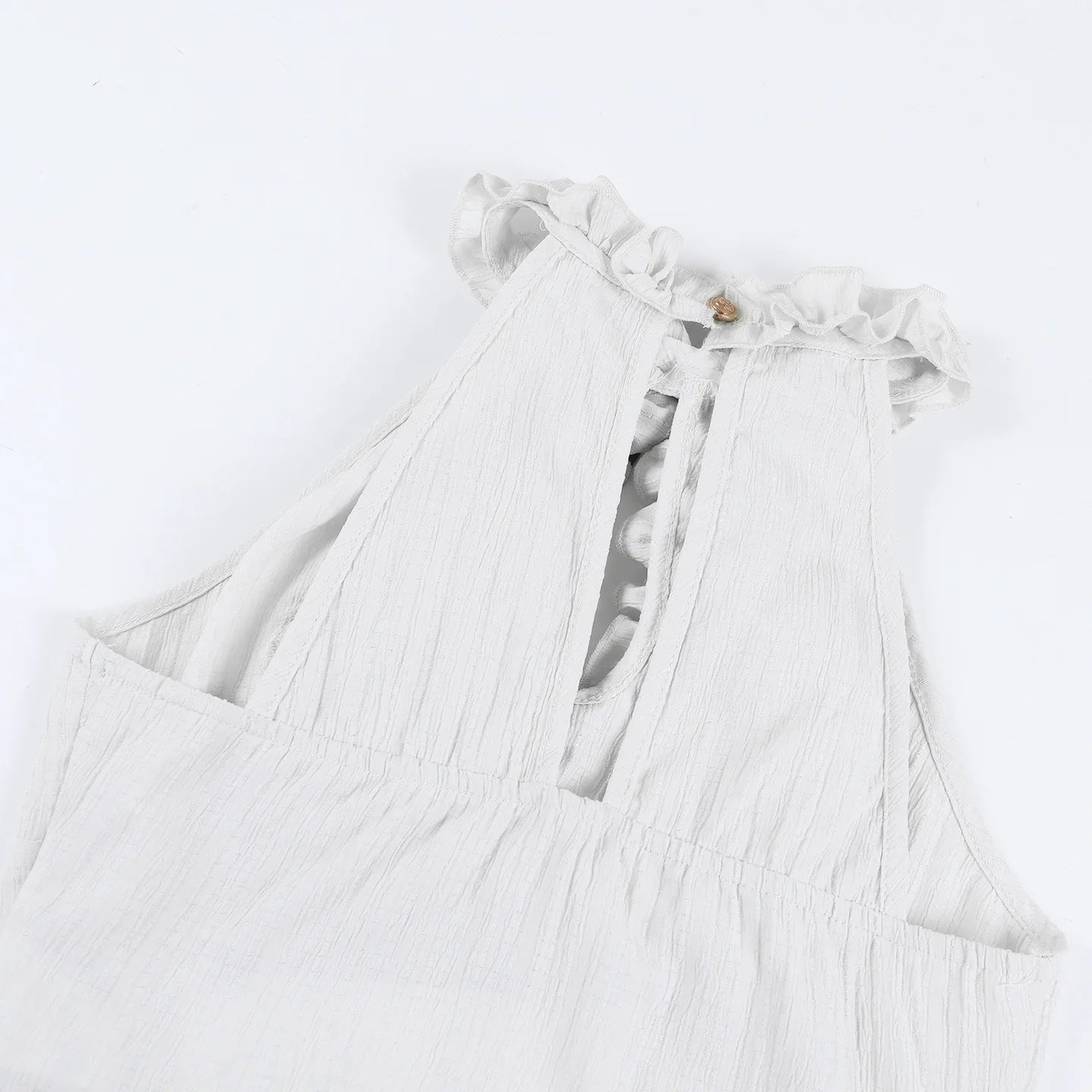 Women Blouses Trim Off Shoulder Halter Tops Mall Gothic Ruched Bow Tanks Top Fairycore Teachwear Summer Vests