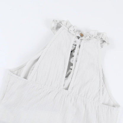 Women Blouses Trim Off Shoulder Halter Tops Mall Gothic Ruched Bow Tanks Top Fairycore Teachwear Summer Vests