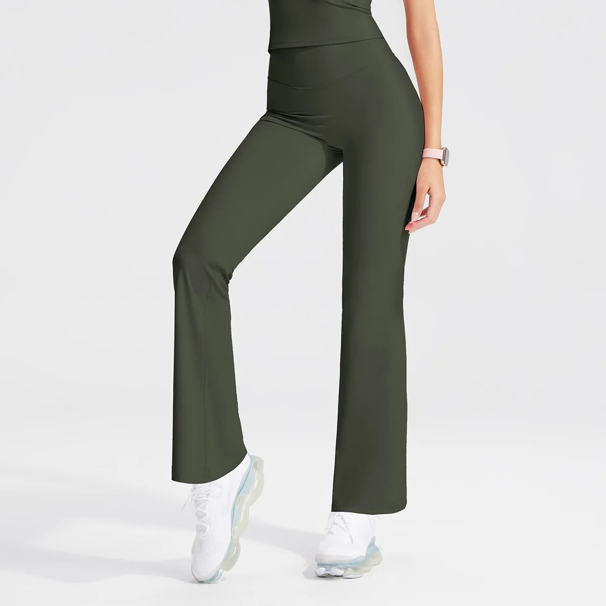 Women's Workout Wide-Leg High-Waist Two-Piece Set