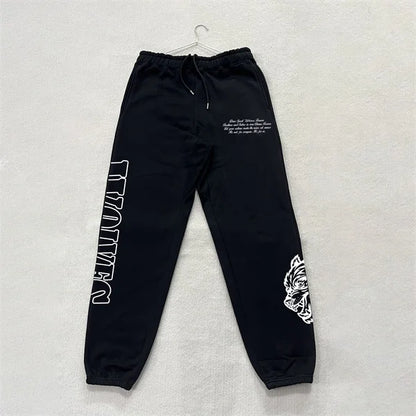 DARC SPORT ankle-length sweatpants, American-style fleece pants, fall/winter fitness training pants, men's and women's matching