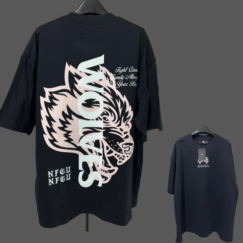 Apex Ritual – アニメプリント メンズクルーネックTシャツ – ゆったりカジュアル フィットネストレーニング コットンTee