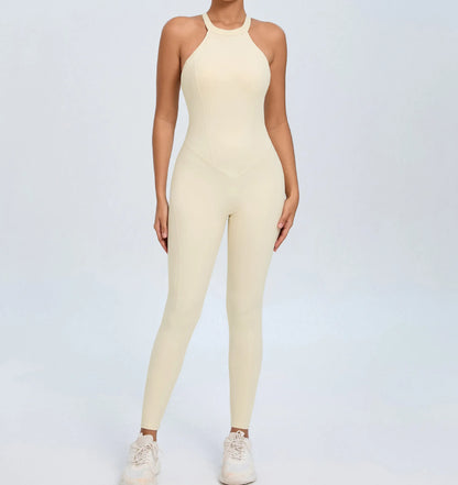 Women's Workout Coffee Jumpsuit