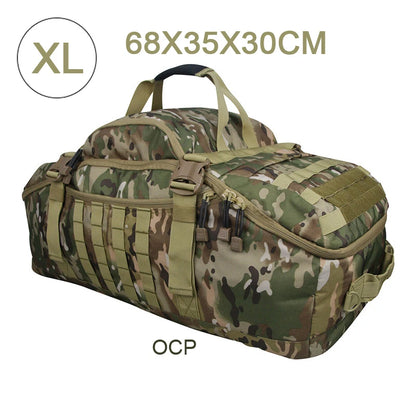 25L 45L 80L Sport Travel Bag Molle Tactical Backpack Gym Fitness Bag Large Duffle Bags for Camping Hunting Fishing