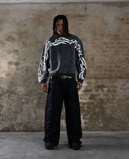 Apex Ritual – Street Cool Original Graphic Printed Jacket – Upright Collar Zipper Retro Hip Hop