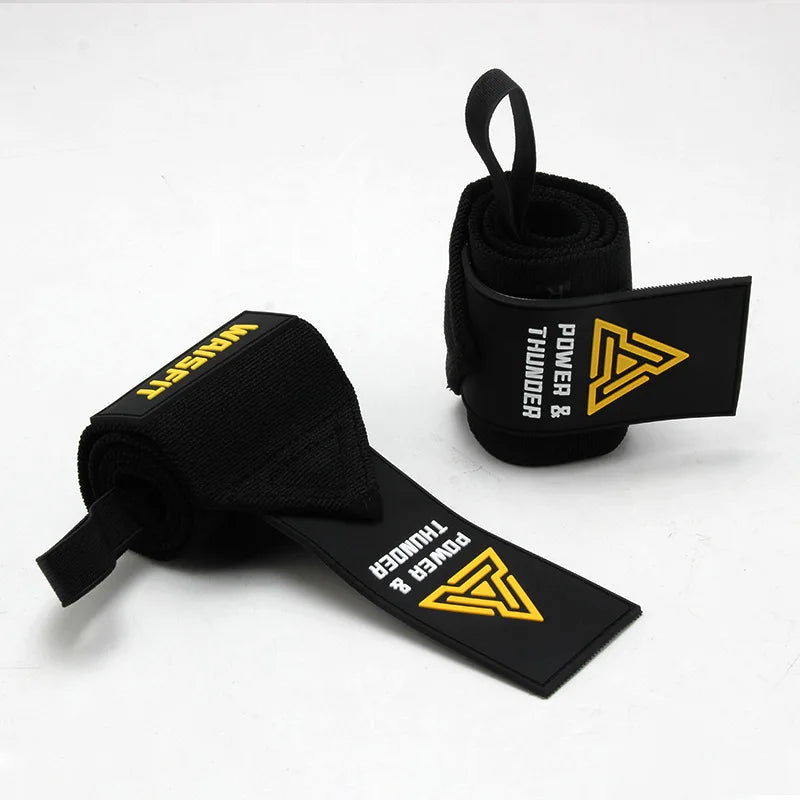 1Pair Premium Wrist Band Wrist Support Brace Strap Extra Strength Weightlifting Wrist Wrap Bandage for Fitness Gym Training Gift