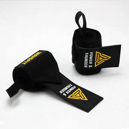1Pair Premium Wrist Band Wrist Support Brace Strap Extra Strength Weightlifting Wrist Wrap Bandage for Fitness Gym Training Gift