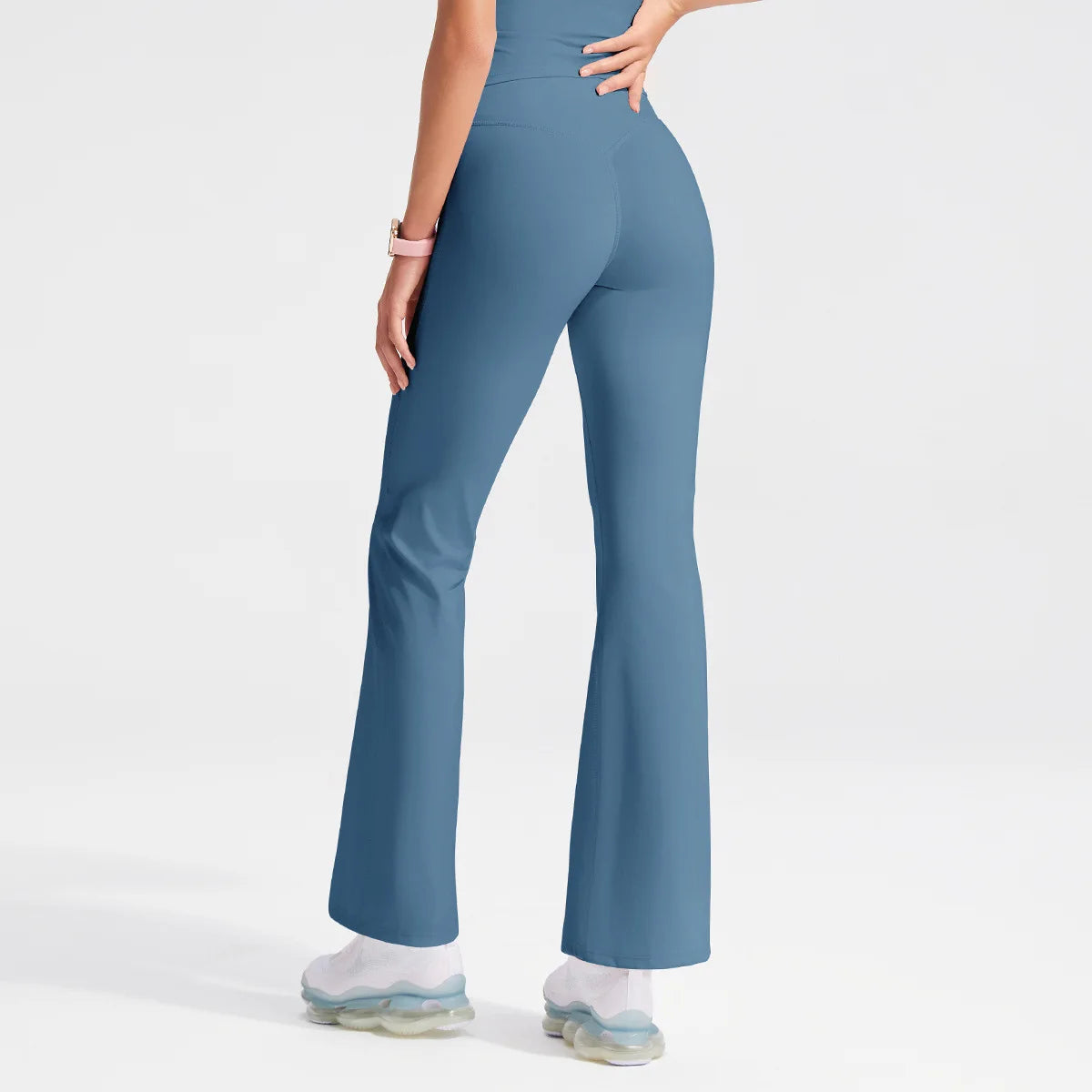 Women's Workout Wide-Leg High-Waist Two-Piece Set