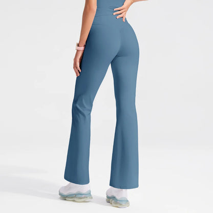 Women's Workout Wide-Leg High-Waist Two-Piece Set