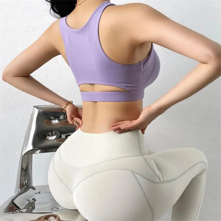 TRY TO BN Sports Yoga Bra Gym Woman Hollow Push Up High Impact Shockproof Underwear Fitness Naked Crop Top Mujer Workout Clothes
