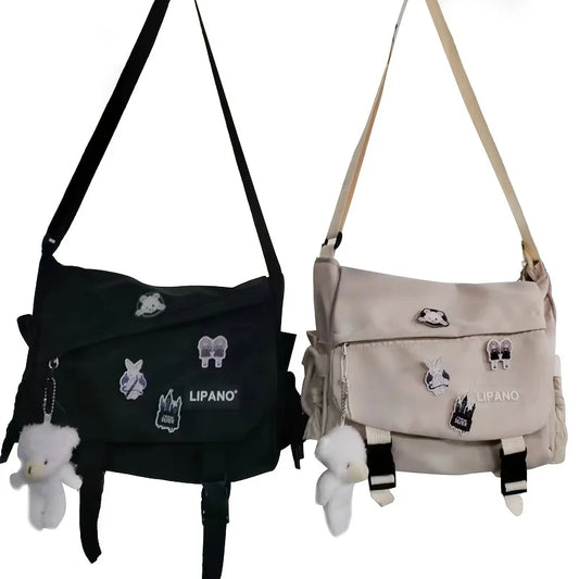 Nylon Messenger Bag Men Shoulder Bag Trendy Men's Messenger Bag, Student - APEX RITUAL men's bags