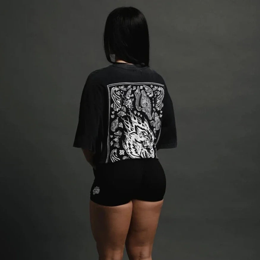 Women's Wolf Graphic Cotton Training T-Shirt