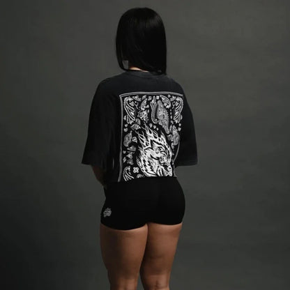 Women's Wolf Graphic Cotton Training T-Shirt