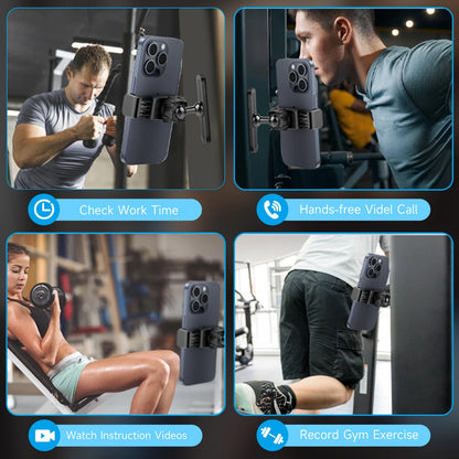 Tenmtoo Gym Magnetic Phone Holder 360 Adjustable Stand for MagSafe Compatible with All 4.7-6.5 Inch Smartphones iPhone 15 14 13