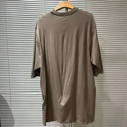 HKSH Summer Men's Tide Dark High Street Trendy Letters Print T-shirt Women Round Collar Cotton Oversized Loose Short Tees HK3578