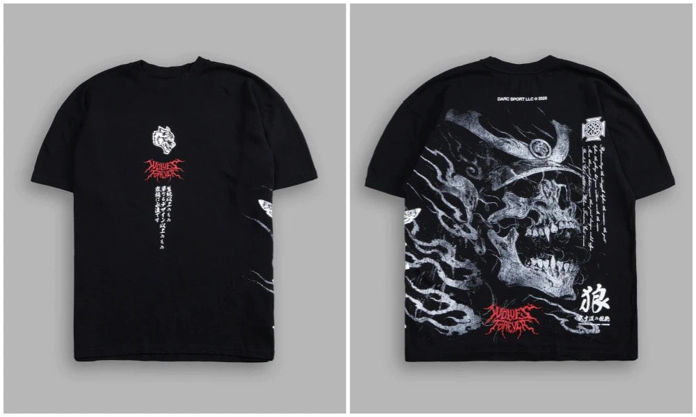 Men's Oversized Martial Arts Graphic Workout T-Shirt