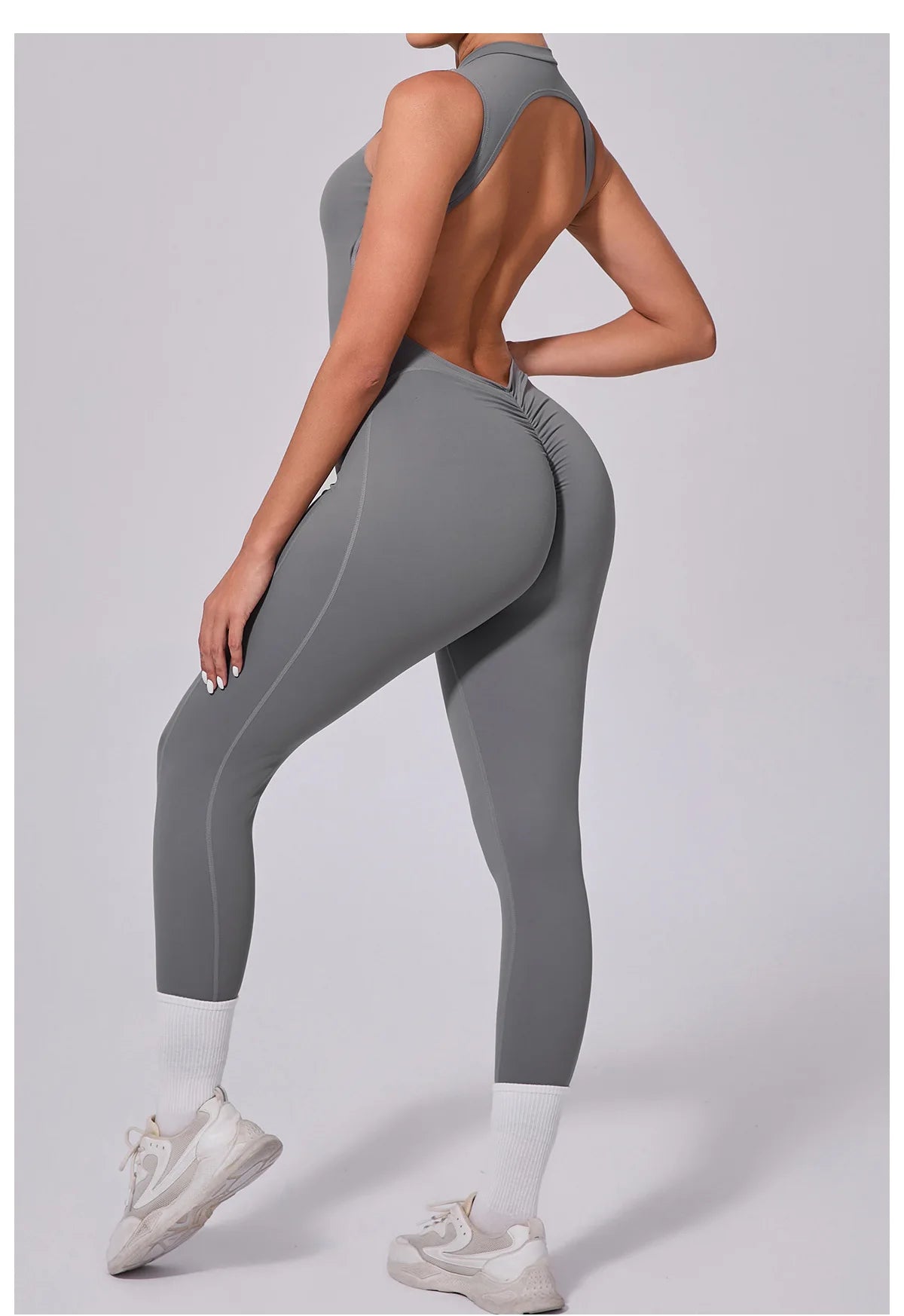 Women's Workout Black Jumpsuit