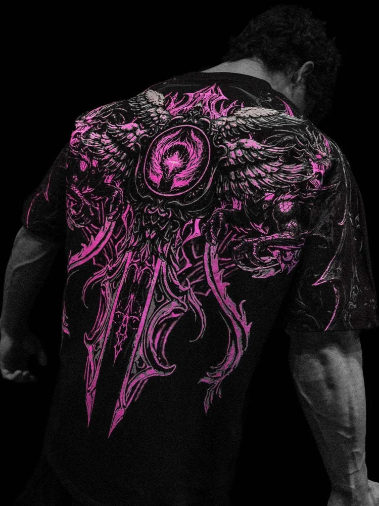 Breathedivinity Loose Large-Sized Cotton Sports Fitness Men's Short-Sleeved - APEX RITUAL men's t-shirts