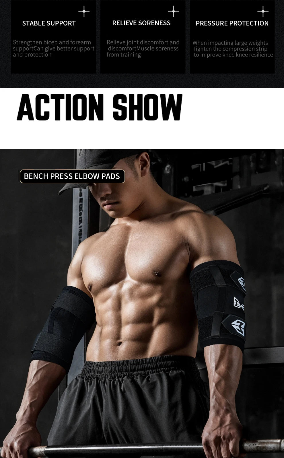Weightlifting Elbow Brace Support Neoprene Compression Elbow Pads Arm Sleeves Protector For Powerlifting Gym strength Fitness
