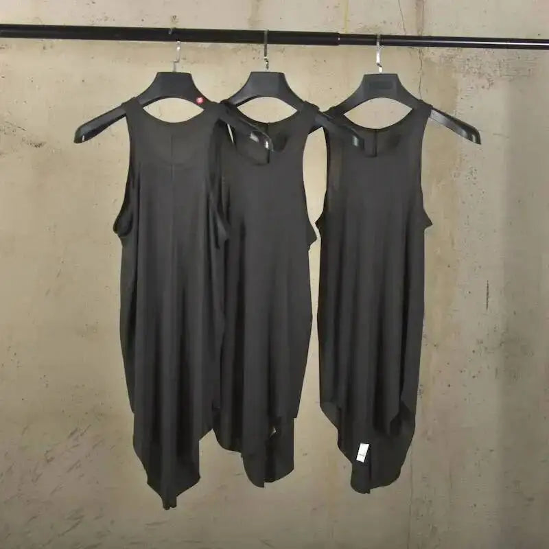 HKSH RO 2025 Summer New Man Dark Tide Chic Tank Top Ultra-thin Transparent Sleeveless Sweatshirt Wool Fashion Vest Trendy HK4911