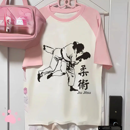 Apex Ritual – レディース柔術＆MMA グラフィックTシャツ – ゴシック グランジ 2000年代ヒップホップスタイル Tシャツ