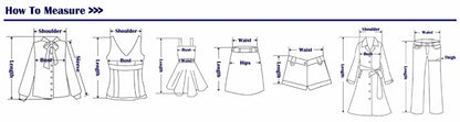 Women's Gothic Navy-Collar Maid Dress Set
