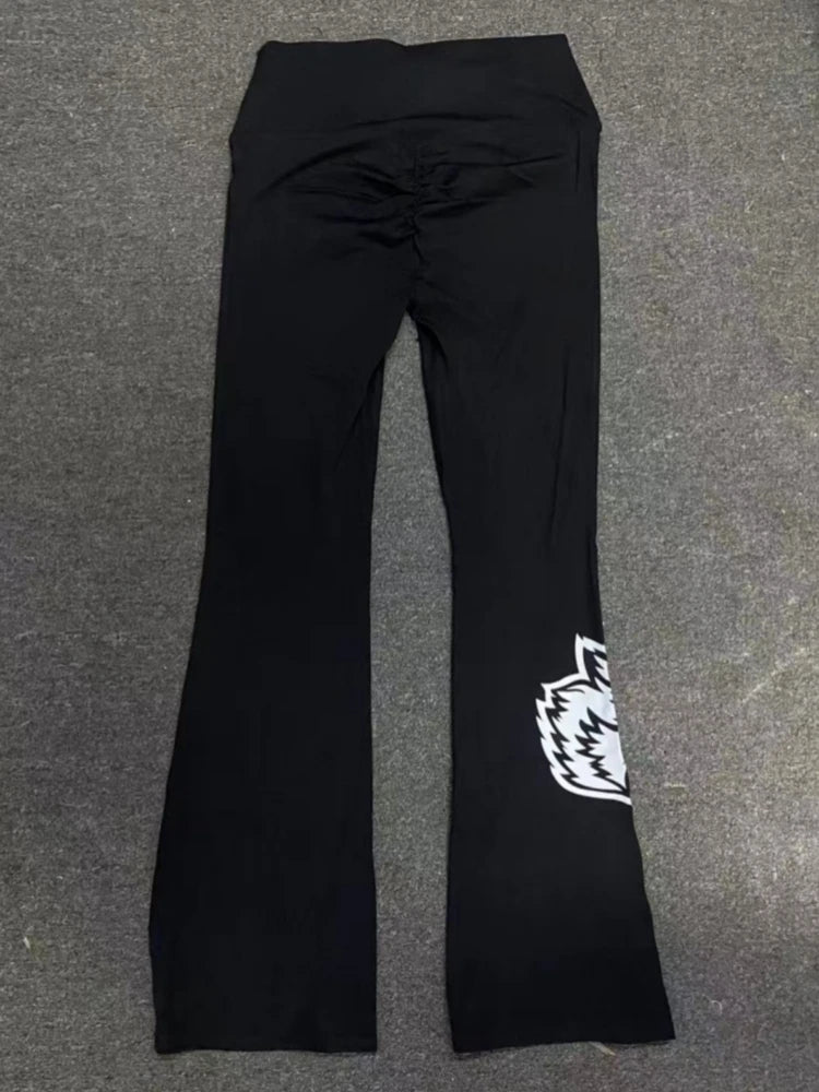 DARC SPORT Yoga Flare Pants - Summer Quick-Drying Wide Leg Pants with Tight Fit, High Waist, Show Long Legs, Sporty and Casual P