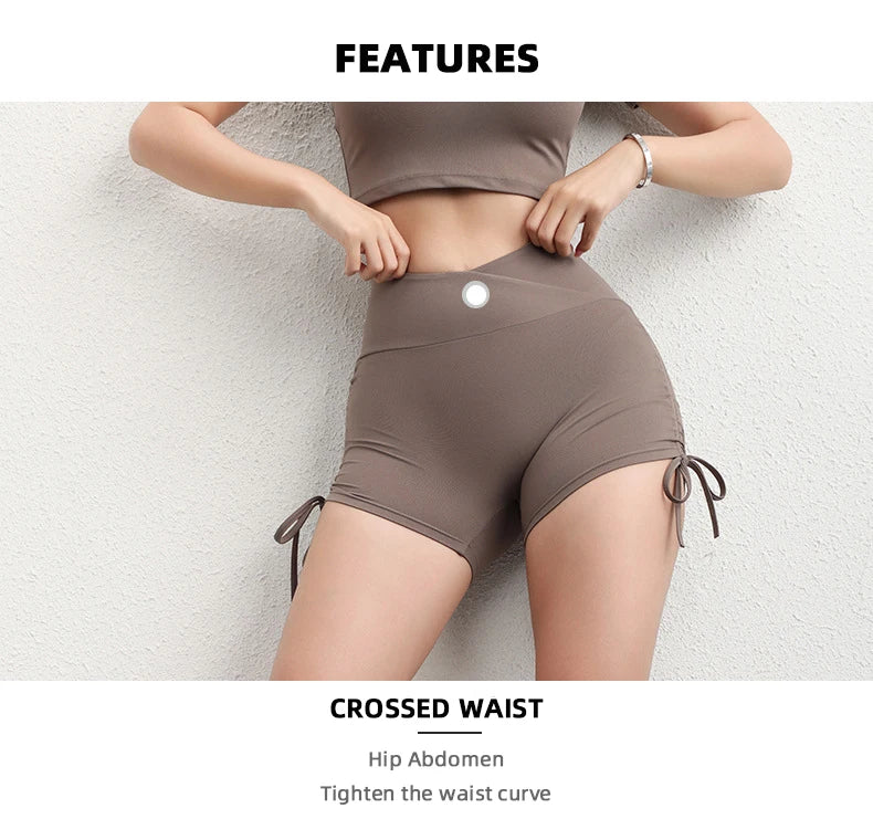 Women's Workout Slim Fit High-Waist Shorts