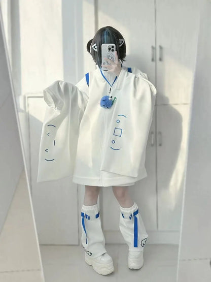 Women's Graphic Zipper Jacket & Leg Covers