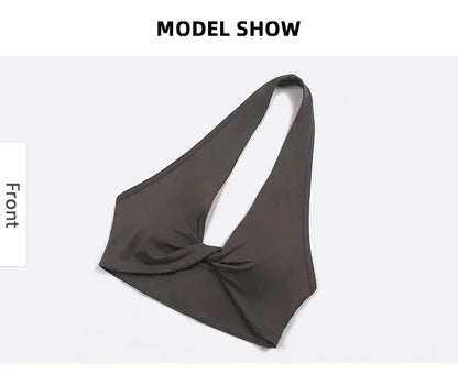 TRY TO BN Yoga Sports Bra Women Hanging Neck Vest Beautiful Back Underwear Chest Cross Fitness Tops Workout Running Gym Clothing