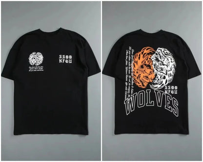 Women's Wolf Graphic Cotton Training T-Shirt