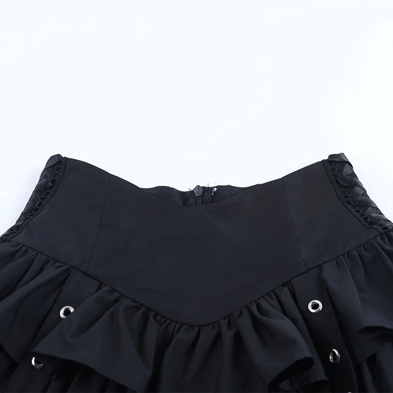 Women's Gothic Bell-Sleeve Halter Top
