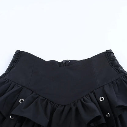 Women's Gothic Bell-Sleeve Halter Top
