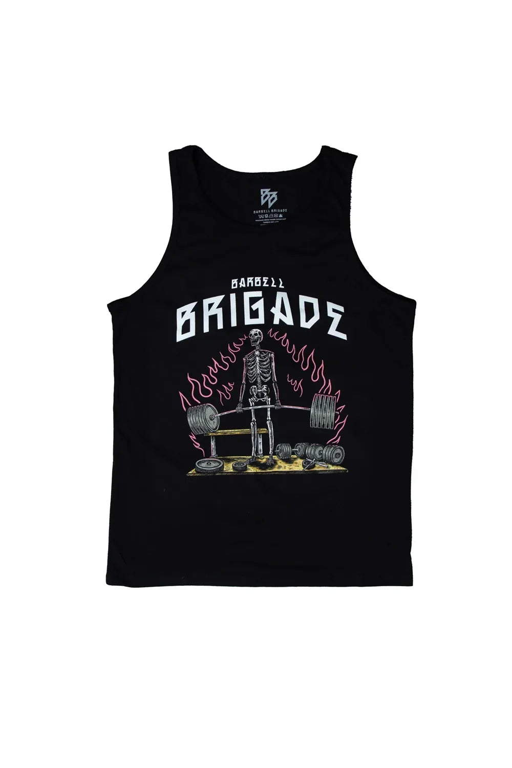 BARBELL Men's Cotton Sleeveless Shirt Skull Bodybuilding Workout Tank Tops Muscle Fitness Sports Shirts Male Gym Stringer Vest