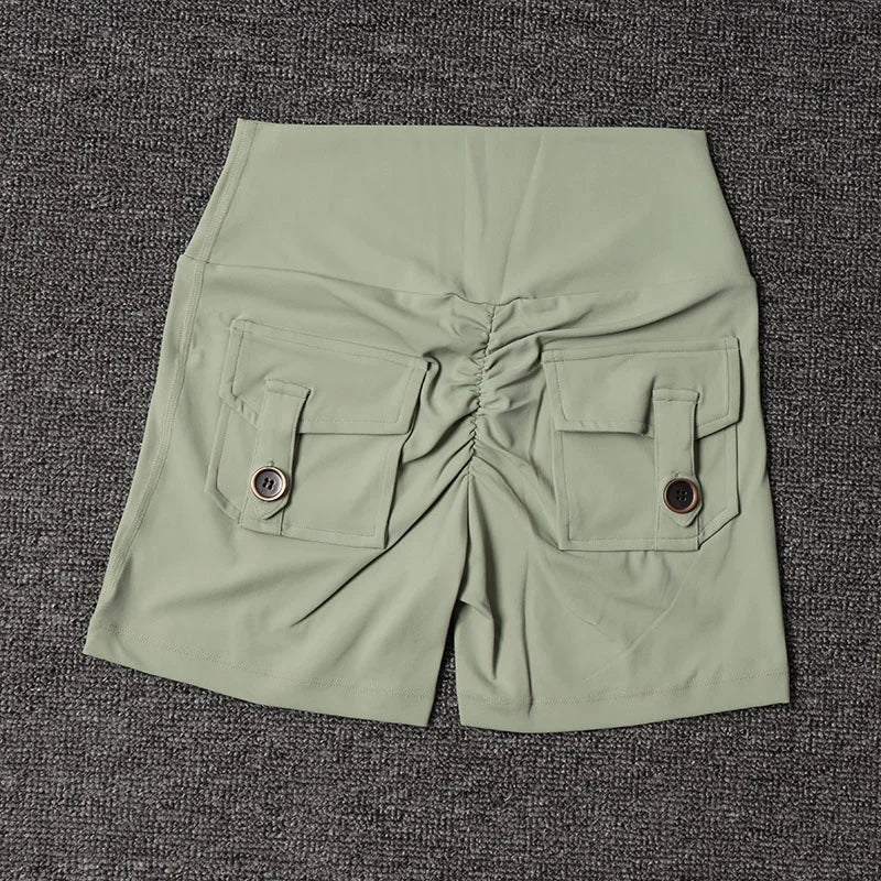 Women's Workout Slim Fit High-Waist Shorts