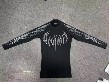 Breathedivinity highly elastic compression exercise fitness running compression long-sleeved tight-fitting clothing