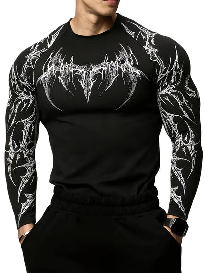 Men's Quick-dry Sports Shirt Running Fitness Long-sleeve T-shirt Men's Casual Athletic Shirt Training Muscle-defining Fit