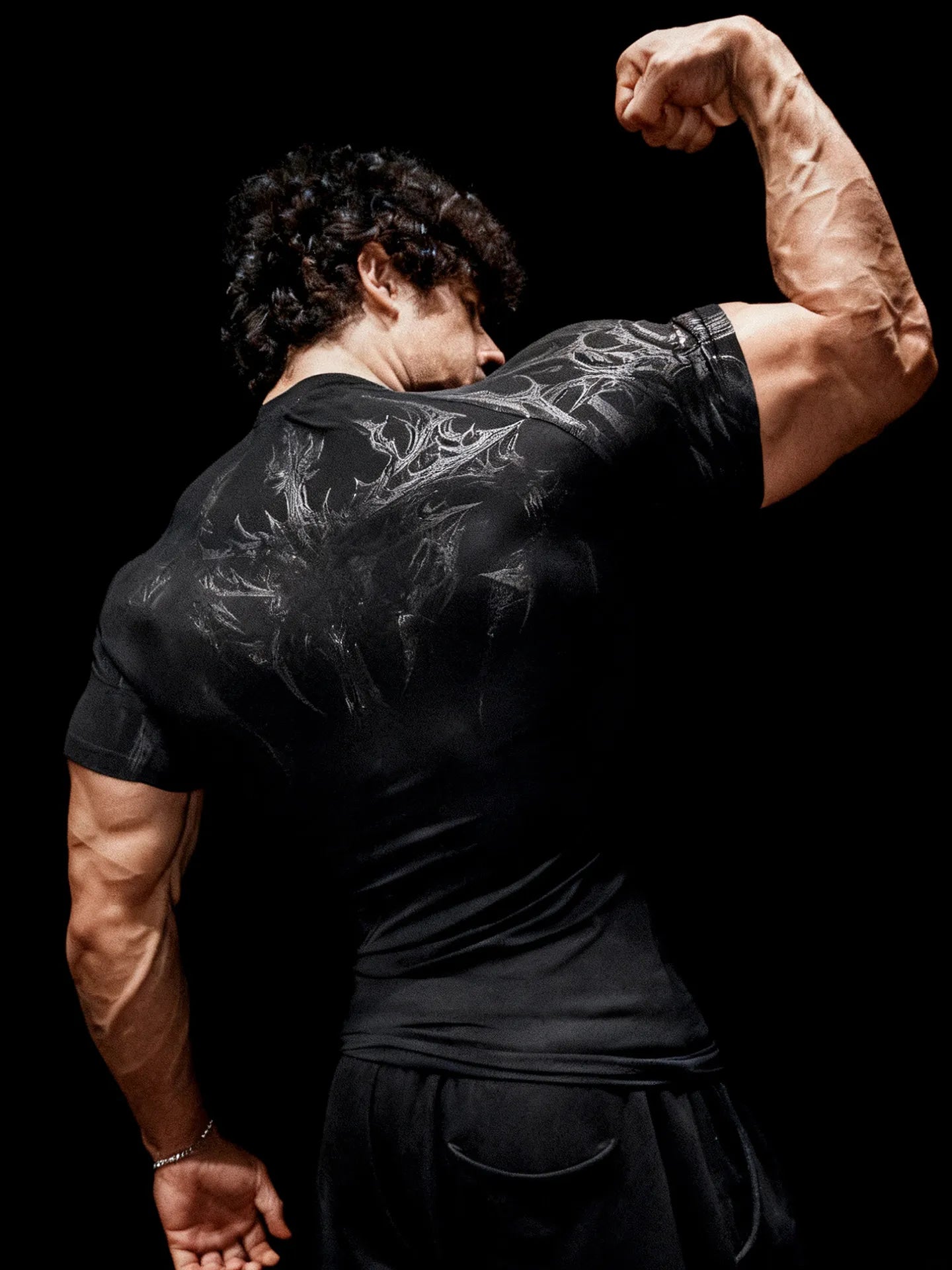 Gothic Battle Axe Short Sleeved Men's Quick Drying Stretch Fitness Suit For - APEX RITUAL men's t-shirts