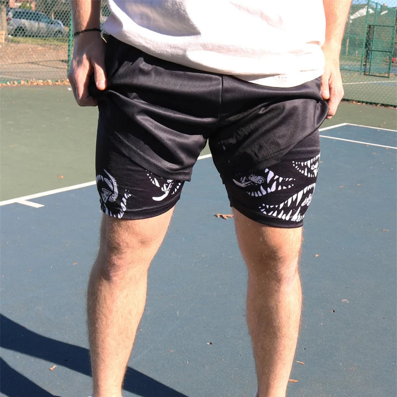 Apex Ritual – Men's 2-in-1 Training Shorts – Quick-Dry Double-Layered Gym Running Shorts