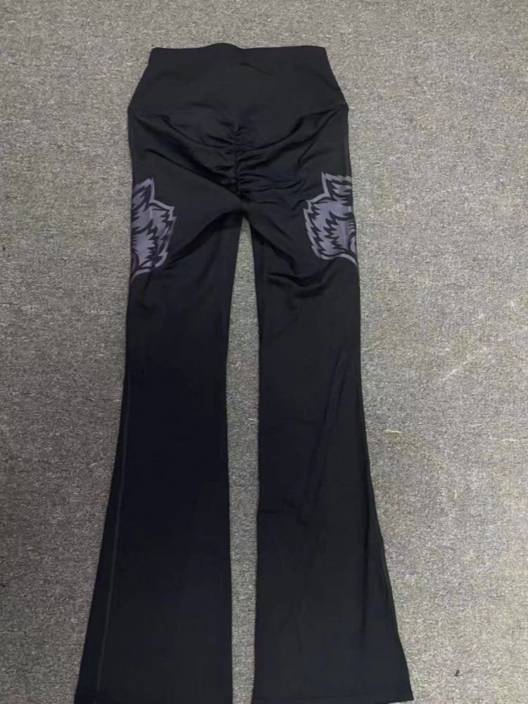 DARC SPORT Yoga Flare Pants - Summer Quick-Drying Wide Leg Pants with Tight Fit, High Waist, Show Long Legs, Sporty and Casual P