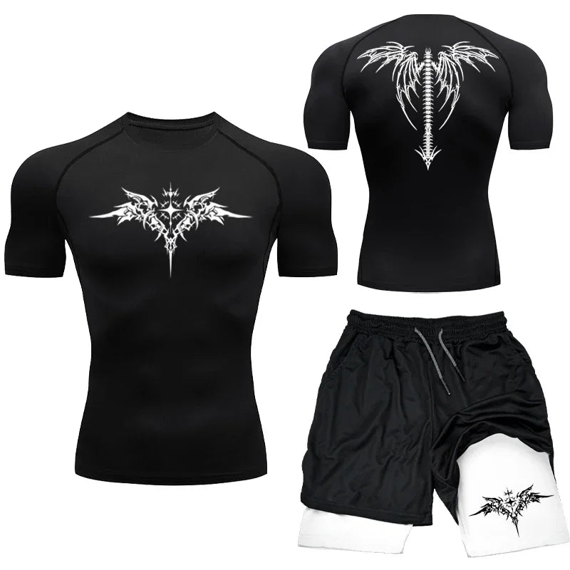 Apex Ritual MMA Compression Set – Quick-Dry Rashguard & Shorts for Combat Training