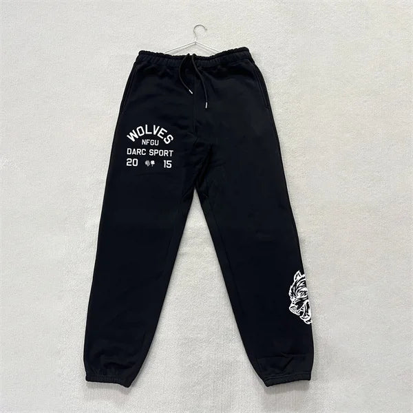 DARC SPORT ankle-length sweatpants, American-style fleece pants, fall/winter fitness training pants, men's and women's matching