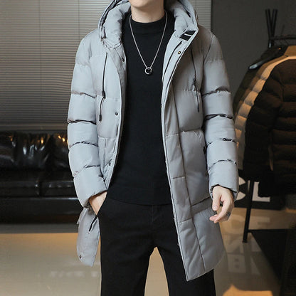 Slim Fit Jackets New Winter Jackets For Men Hooded Casual Long Cotton Jackets Thicker Warm Parkas New Male Outwear Winter Coats