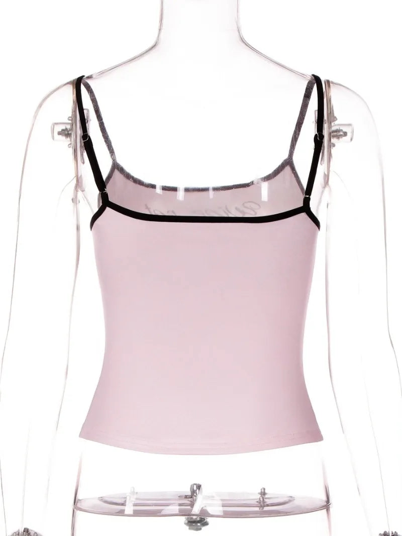 Women's Y2K Cropped Corset Tank Top