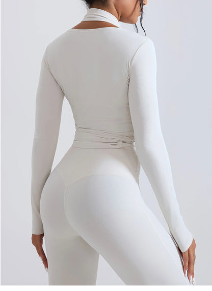 Apex Ritual – 新型ヨガ長袖ジムシャツ – スポーツトップ フィットネス アウトドア ランニング (Mujer)
