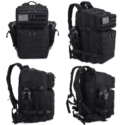 45L Meal Management Backpack for Men Women Tactical Adults Insulated Lunch Athletes Gym Bag Sports Daypacks With Bottle Holder