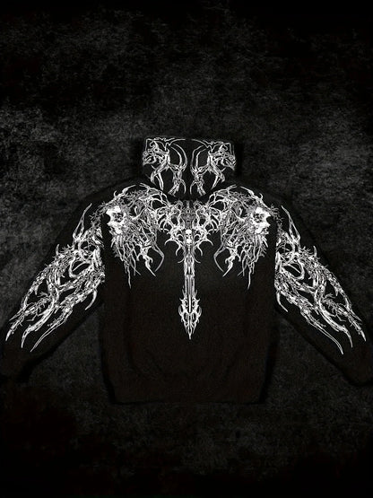New Men's Fashion Hoodie for Spring/Fall | Street Style Color-Block Print Pullover | Comfortable Versatile with Pockets
