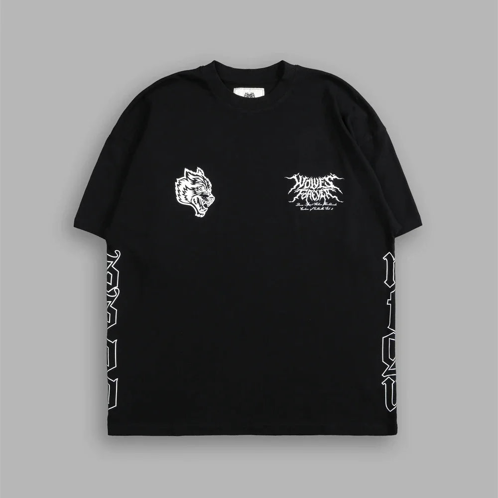 Apex Ritual – EINHERJAR サイドバイサイド オーバーサイズ Tシャツ – Y2K ゴシック ヒップホップ カップル Tシャツ