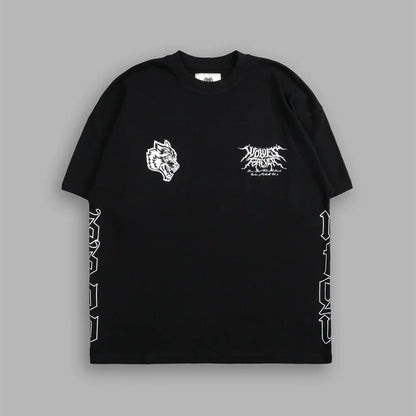 Apex Ritual – EINHERJAR サイドバイサイド オーバーサイズ Tシャツ – Y2K ゴシック ヒップホップ カップル Tシャツ