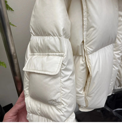 2024 Oversize Cotton Jaet Women's Loose Bread Sle ort Coat Small Design Sense Friend Matching Thiened Polyester Filling